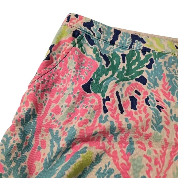 Lily Pulitzer The Buttercup Shorts With Scalloped Edge Size 14 - Picture 3 of 11
